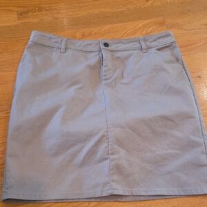 Dickies Women's Mini Skirt in Light Taupe